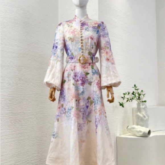 ZIMMERMAN LINEN DRESS - Picture 3 of 8